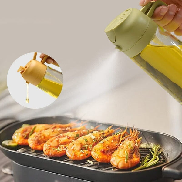 Sakerplus® 2-in-1 Glass Oil Sprayer and Dispenser