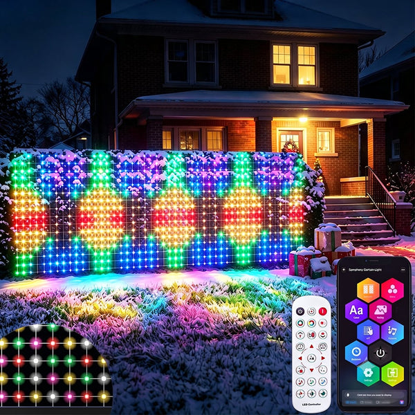 Sakerplus® RGBIC Smart Net Lights With App And Remote Control