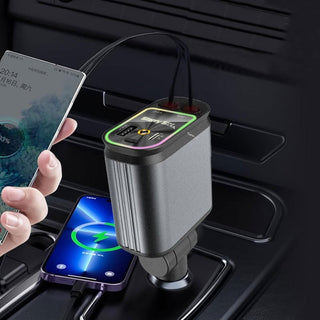 Sakerplus® 4 in 1 Retractable Car Charger