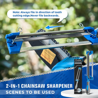 Sakerplus® 2 in 1 Chainsaw Sharpener for 3/8''LP Saw Chain