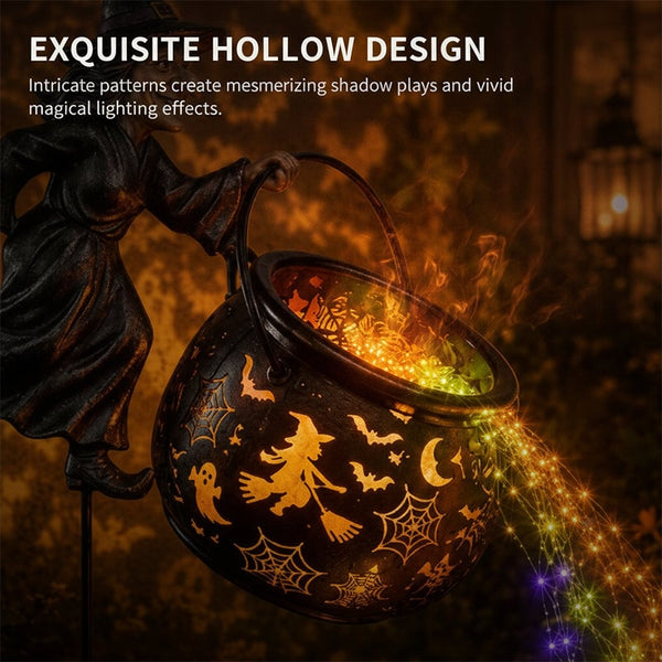 Sakerplus® Halloween Witch Cauldron Garden Light