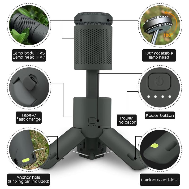 Sakerplus Outdoor Telescopic Camping Light