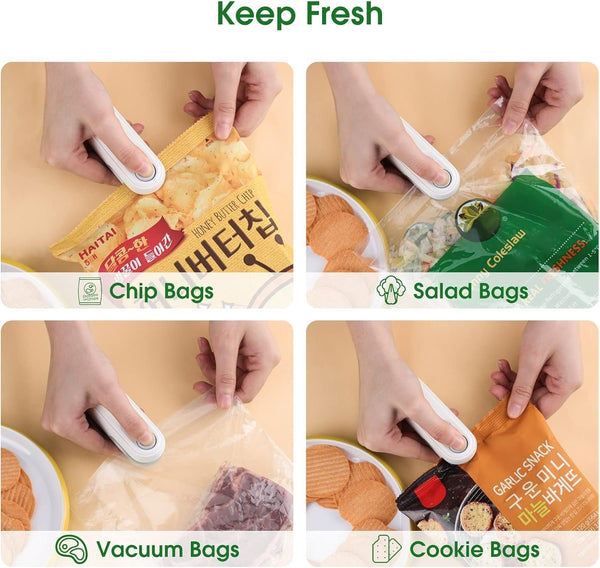 Sakerplus® Rechargeable Handheld 2 in 1 Heat Sealer