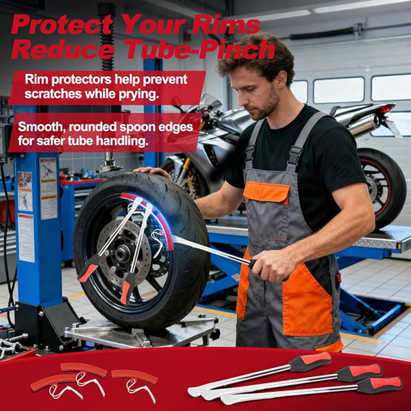 Sakerplus® Multi-Purpose Tire Spoon Lever Tool Set