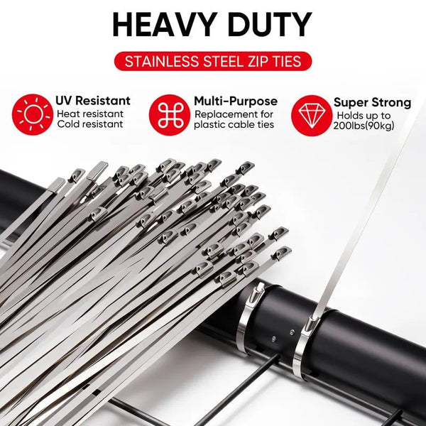 Sakerplus® Heavy Duty Stainless Steel Tie Gun Kit