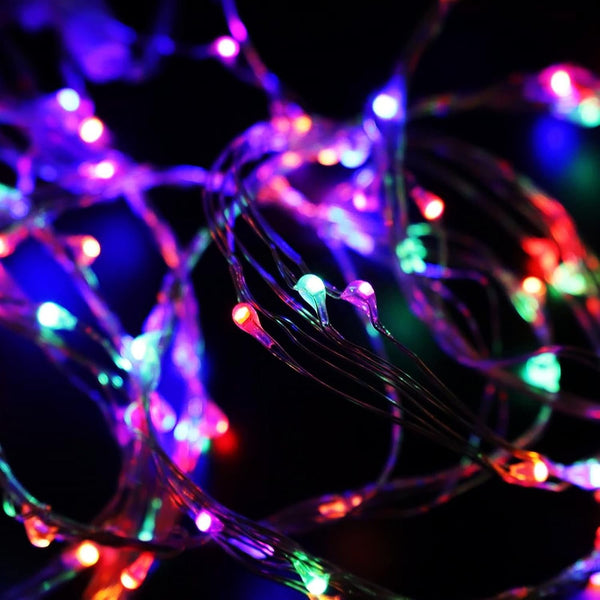 Sakerplus® LED Copper String Curtain Lights with USB Remote