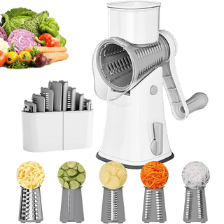 Sakerplus® 5 in 1 Rotary Cheese Grater Shredder