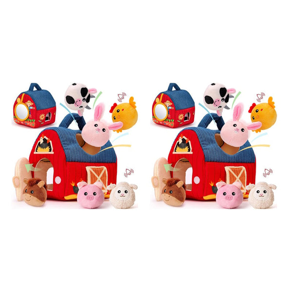 Sakerplus® Surprise Barn with Stuffed Farm Animals