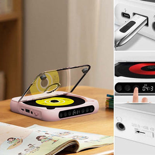 Sakerplus Portable Bluetooth-compatible CD Player