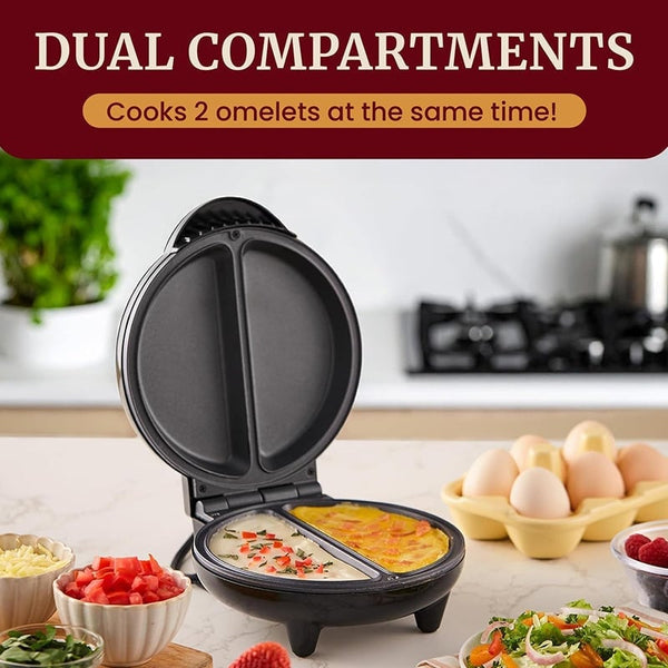 Sakerplus® Dual-Zone Electric Omelette Maker