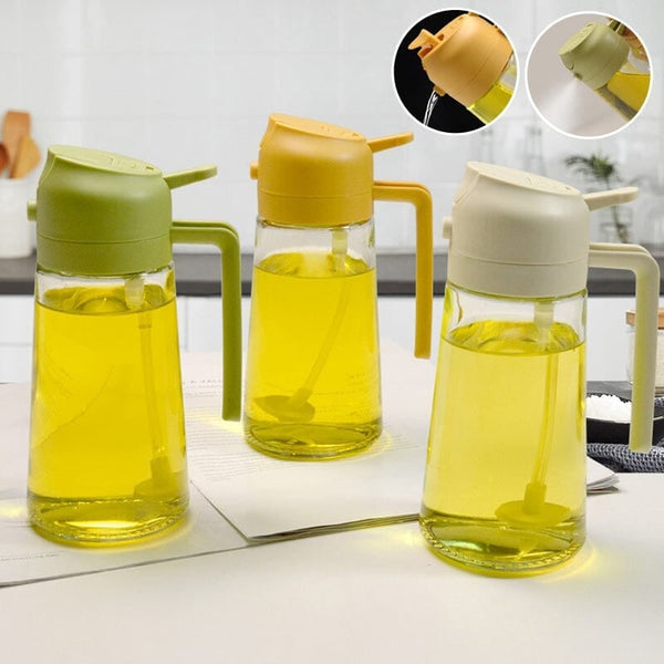 Sakerplus® 2-in-1 Glass Oil Sprayer and Dispenser