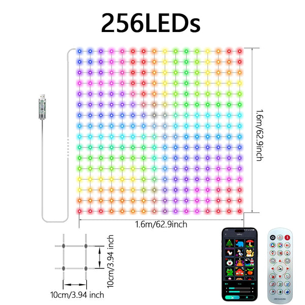 Sakerplus® RGBIC Smart Net Lights With App And Remote Control