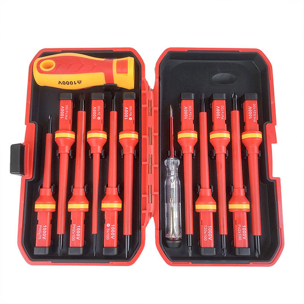 Sakerplus® 13-Piece 1000V Insulated Magnetic Screwdriver Set