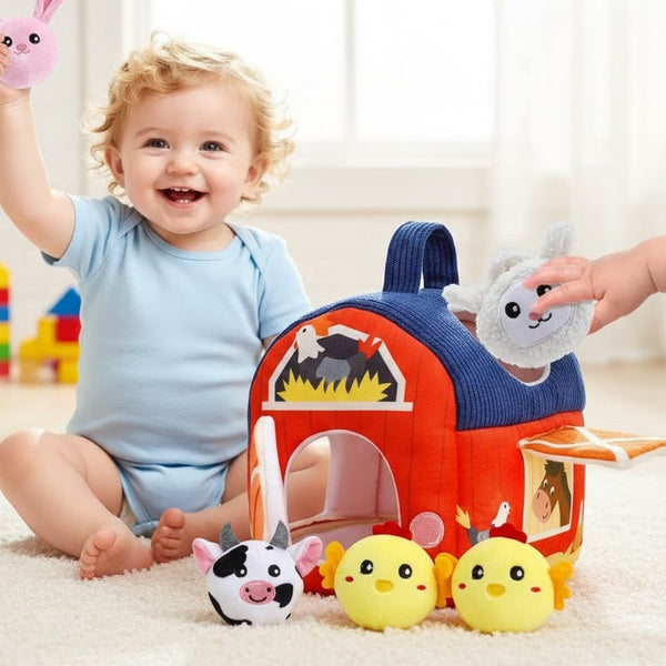 Sakerplus® Surprise Barn with Stuffed Farm Animals