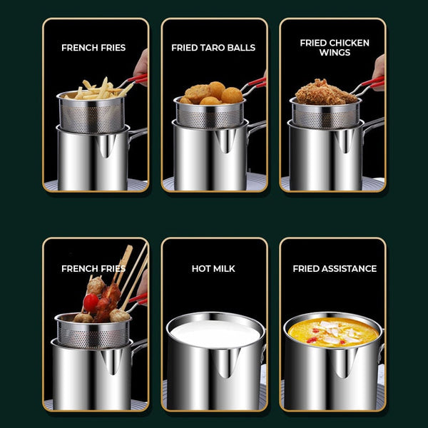 Sakerplus® Multifunctional 304 Stainless Steel Fryer