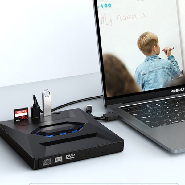 Sakerplus® 7-in-1 External USB DVD Drive & Blu-ray Player