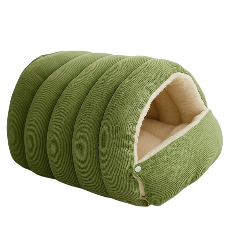 Sakerplus Warm Corduroy Pet Cave Bed