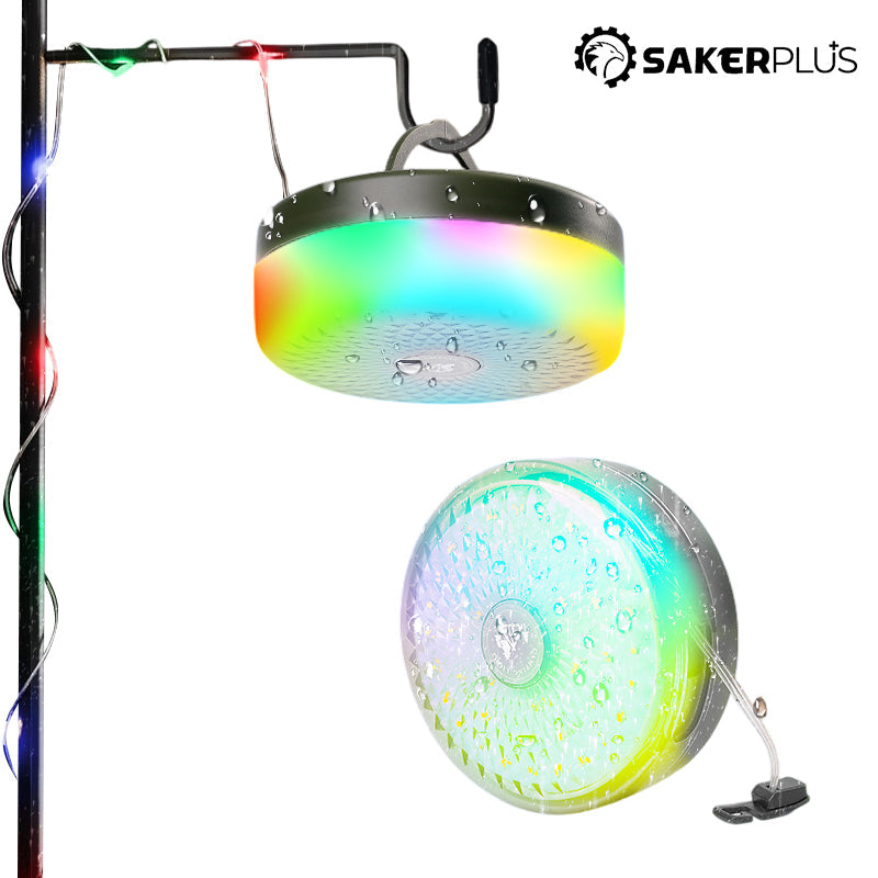 Sakerplus Rechargeable Outdoor Camping String Lights