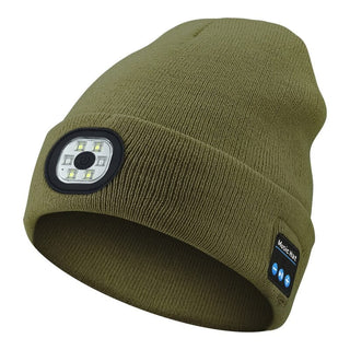 Sakerplus® Bluetooth Beanie with LED Light & Removable Speakers