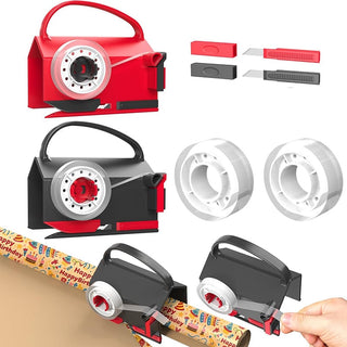 Sakerplus® Wrapping Paper Cutter And Dispenser Set