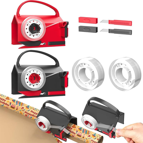 Sakerplus® Wrapping Paper Cutter And Dispenser Set