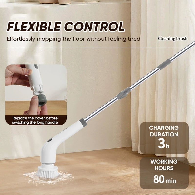 Sakerplus® Multifunctional Wireless Electric Scrub Brush