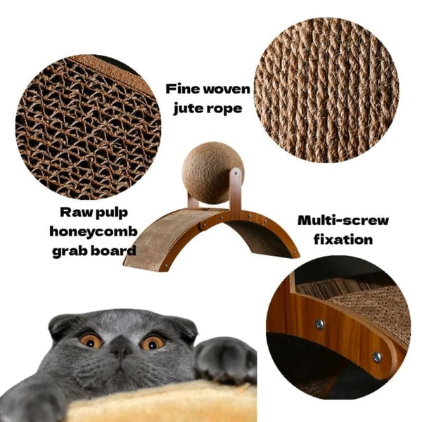 Sakerplus® Cat Scratching Ball on Stand
