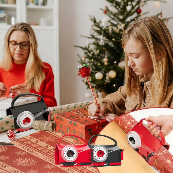 Sakerplus® Wrapping Paper Cutter And Dispenser Set