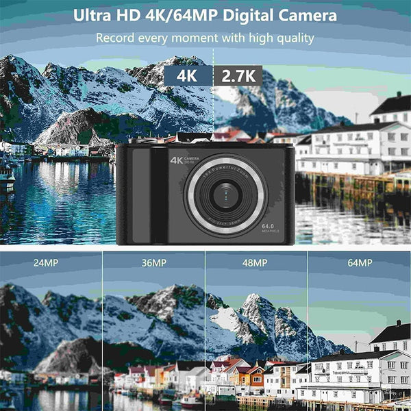 Sakerplus® 4K Mini Kids Digital Camera With Flip Screen