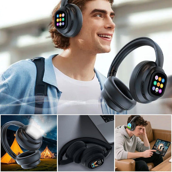 Sakerplus® Hybrid ANC Wireless Headphones with MP3