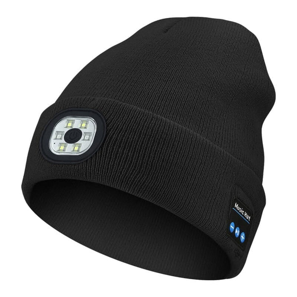 Sakerplus® Bluetooth Beanie with LED Light & Removable Speakers