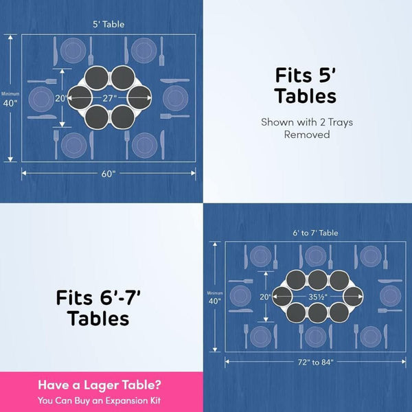 Sakerplus® Expandable rotating tray