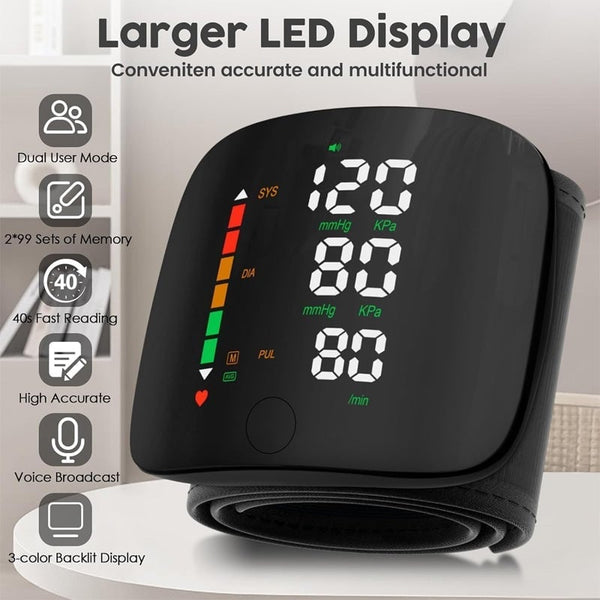 Sakerplus® Wrist Blood Pressure Monitor