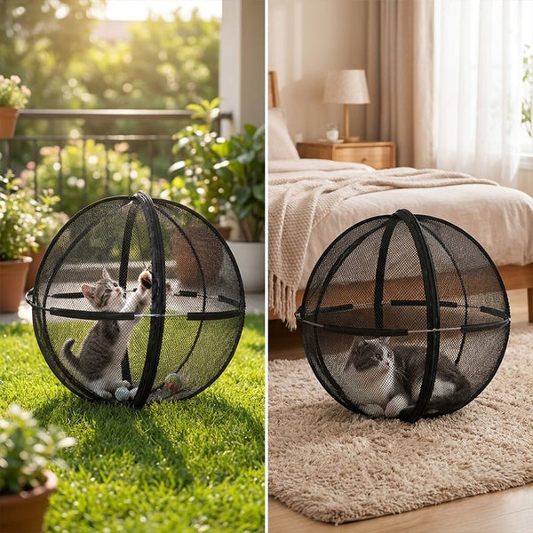 Sakerplus® Rolling Outdoor Cat Ball Enclosure