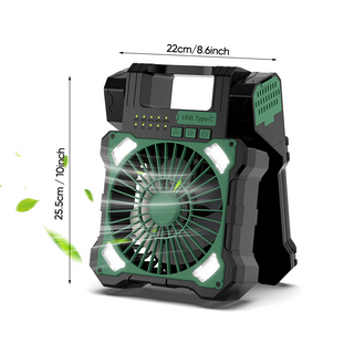 Sakerplus Solar Powered Portable Camping Fan