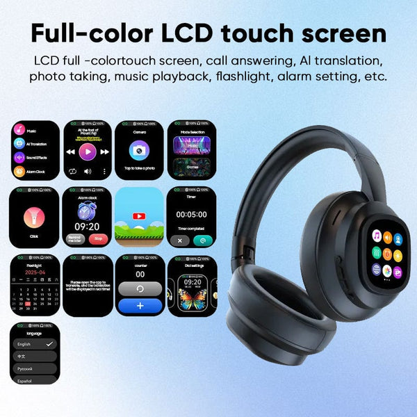 Sakerplus® Hybrid ANC Wireless Headphones with MP3