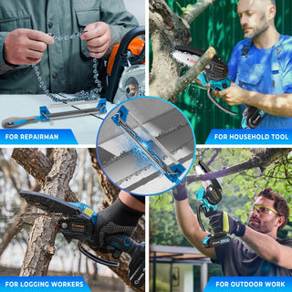 Sakerplus® 2 in 1 Chainsaw Sharpener for 3/8''LP Saw Chain