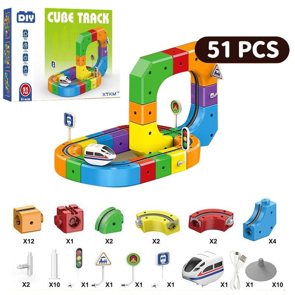 Sakerplus® 3D Stem Electric Train Set
