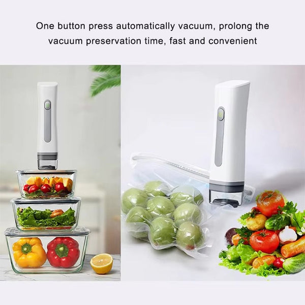 Sakerplus® Handheld Vacuum Sealer with Reusable Bags