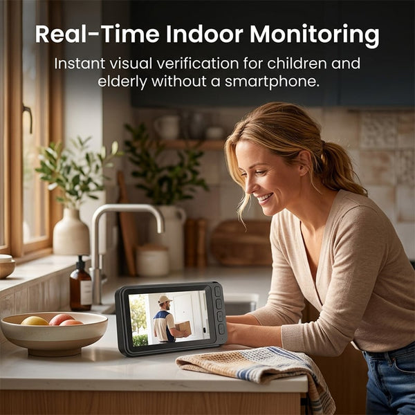 Sakerplus® Wireless Smart Video Doorbell Camera System