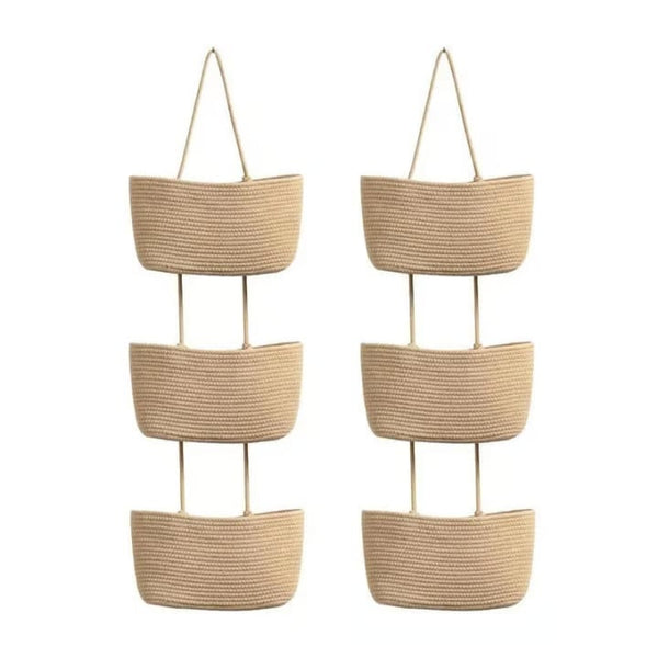 Sakerplus® Decorative 3-Tier Hanging Organizer Bag