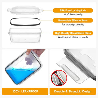 Sakerplus® Essential Food Storage Container Set