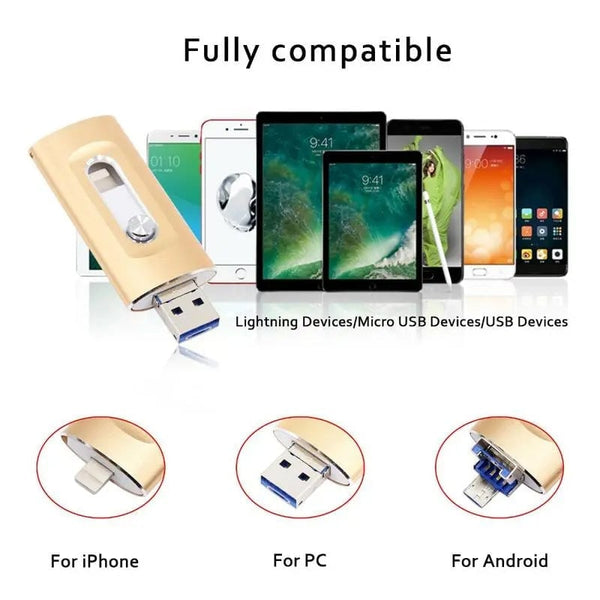 Sakerplus® 3 in 1 Portable High Speed USB 3.0 Memory Storage