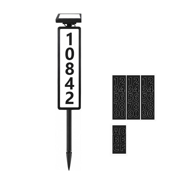 Sakerplus® Solar LED House Address Sign