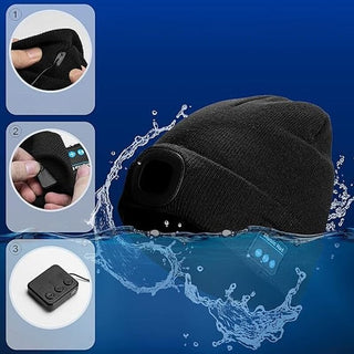 Sakerplus® Bluetooth Beanie with LED Light & Removable Speakers