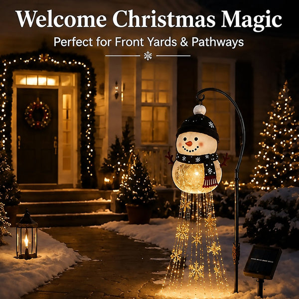 Sakerplus® Snowman Flowing Snowflake LED Light