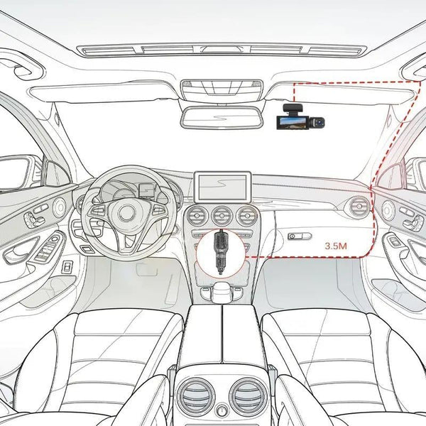 Sakerplus® Front & Rear Dashcam