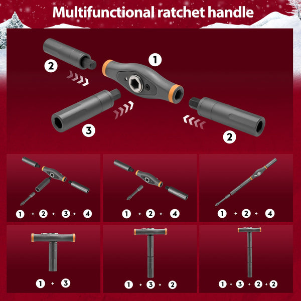 Sakerplus® 42 in 1 Magnetic Screwdriver Set-Christmas Version