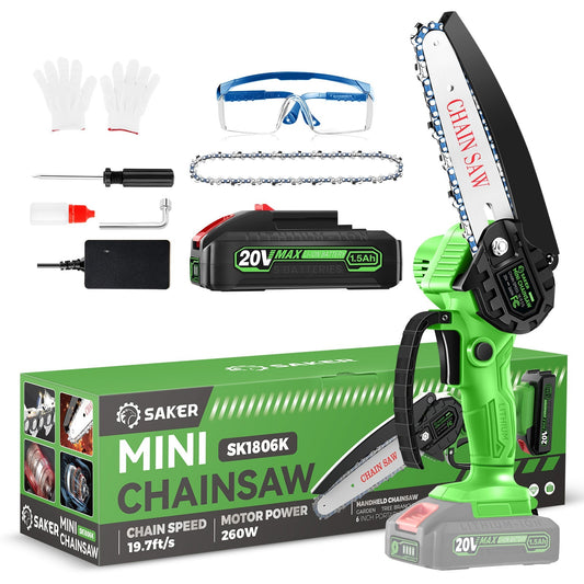 Sakerplus Mini Cordless Electric Chainsaw