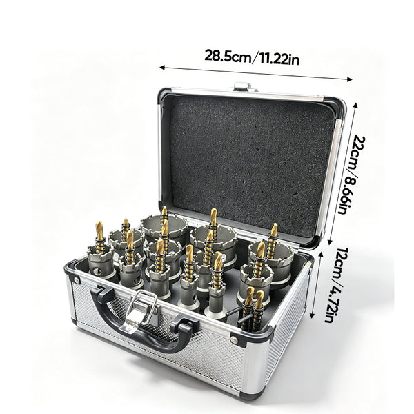 Sakerplus® Carbide Hole Saw Kit 12 Piece